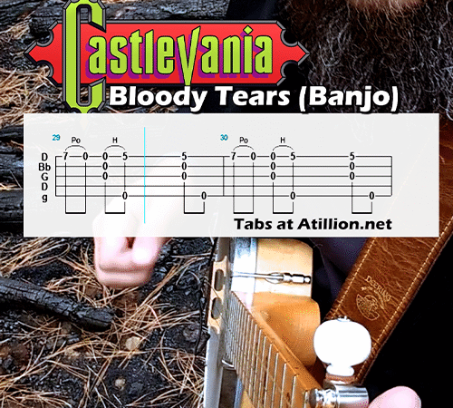 Castlevania: Bloody Tears (Gm) Banjo Tabs